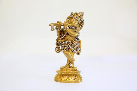 Lord Krishna Venu Gopal (Small Decorated)